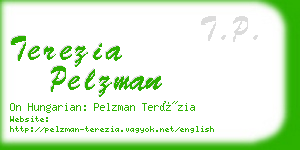 terezia pelzman business card